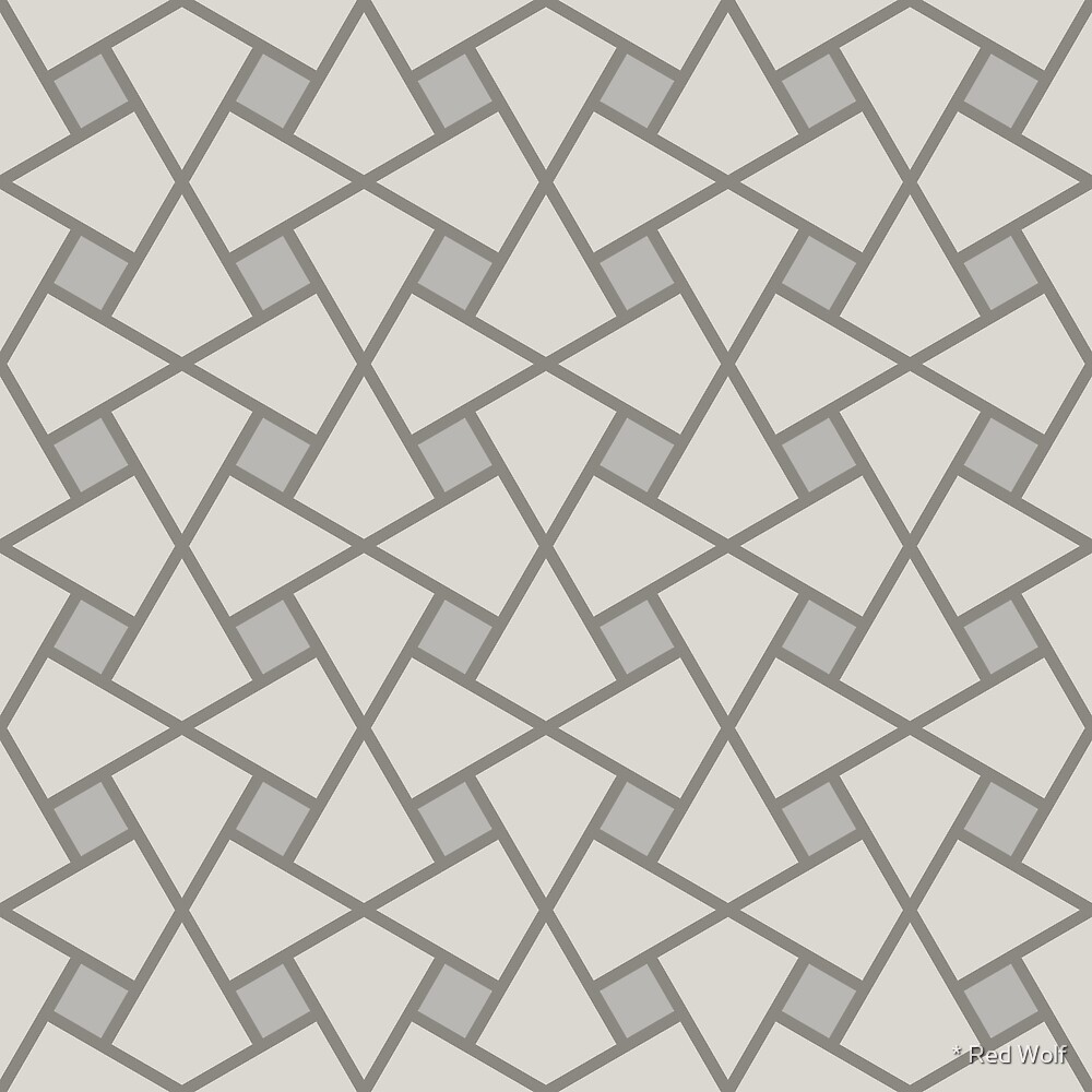 Geometric Pattern: Square Twist: Portland by * Red Wolf