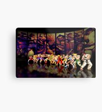 Street Fighter II pixel art Metal Print