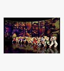 Street Fighter II pixel art Photographic Print