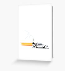 Delorean Greeting Card