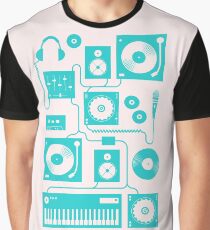 Four To The Floor - Teal Graphic T-Shirt