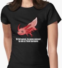 Point Culture : Axolotl Women's Fitted T-Shirt