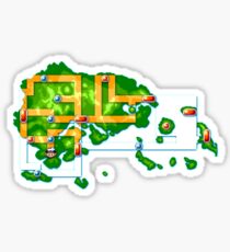 Hoenn map Sticker