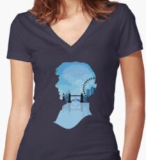 Sherlock's London Women's Fitted V-Neck T-Shirt