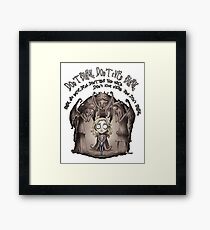 Dont Blink Framed Print