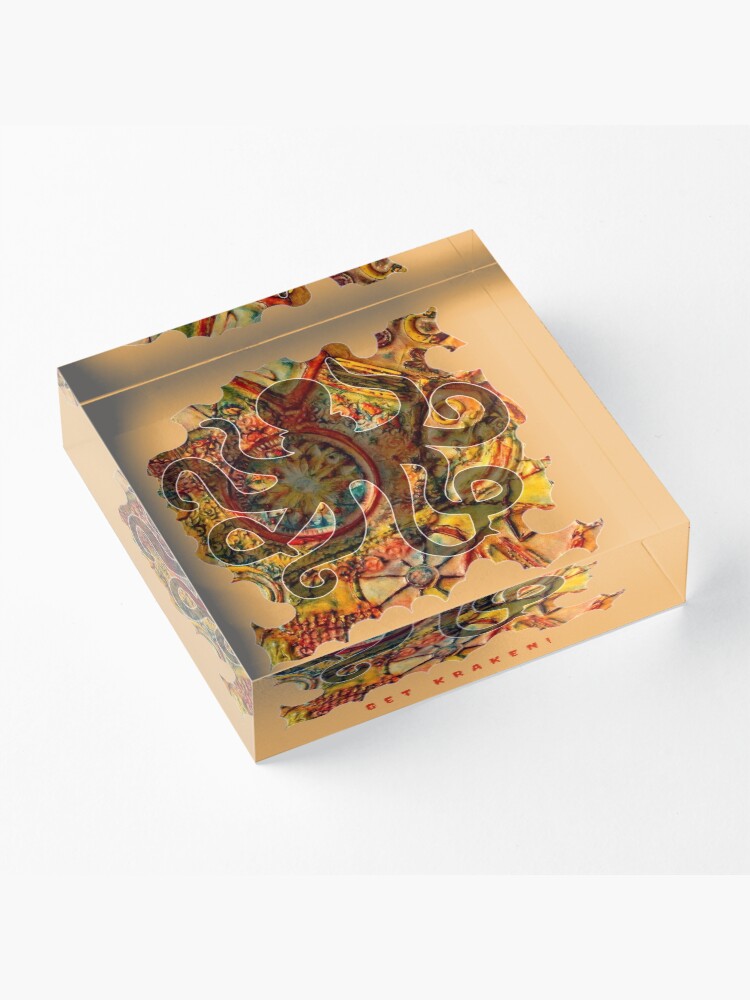 Alternate view of GET KRAKEN HP LOVECRAFT OCTOPUS Acrylic Block