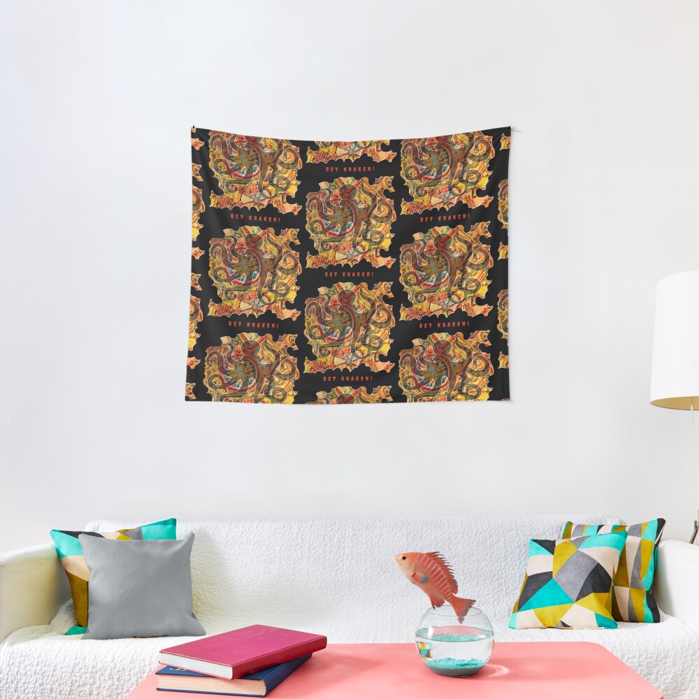 GET KRAKEN HP LOVECRAFT OCTOPUS Tapestry