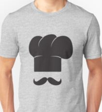Chef's Hat and Mustache Unisex T-Shirt