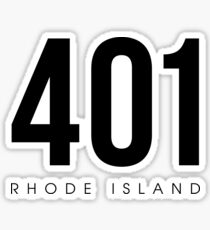 Rhode Island - 401 Area Code Sticker