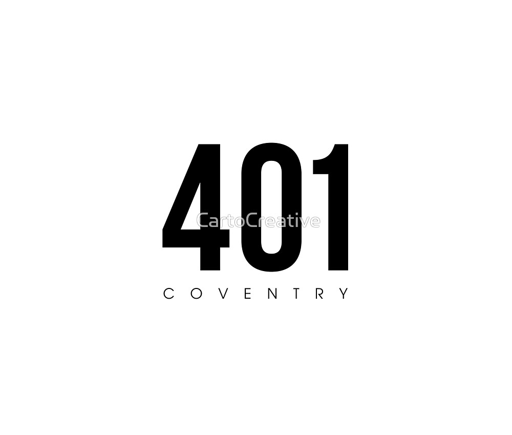 "Coventry, RI 401 Area Code" by CartoCreative Redbubble
