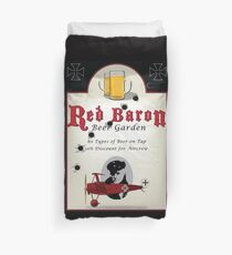 Red Baron Beer Garden Duvet Cover