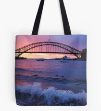 Morning Wake - Sydney Harbour, Sydney Australia Tote Bag