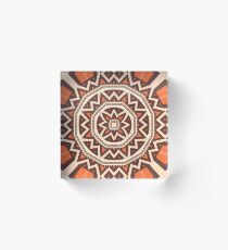 Mandala tiling Acrylic Block