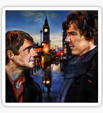 John and Sherlock in London Sticker