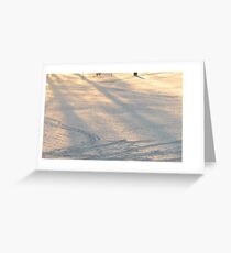 Winter scene Greeting Card