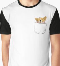 Pocket Corgi Pup Graphic T-Shirt