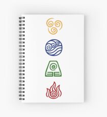 Bending Symbols Spiral Notebook