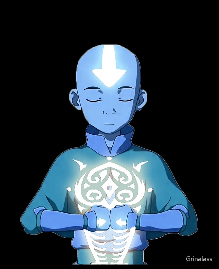 Aang's Avatar State with Raava" iPad Case & Skin by Grinalass ...