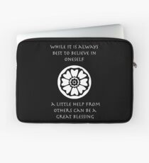 A Little Help From Others Can Be A Great Blessing - Iroh Quote Laptop Sleeve