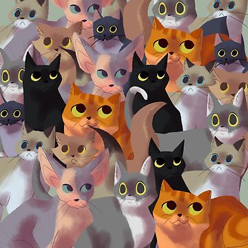 Artwork thumbnail, Lotsa cats by CookieKipenda