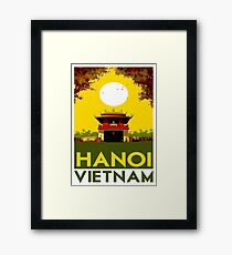 HANOI VIETNAM: Weinlese-Reise-Werbungs-Druck Gerahmtes Wandbild