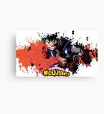 Boku no hero academia splatter Canvas Print