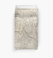 Old Map of Hartford, Connecticut (1859) Duvet Cover