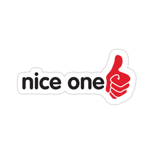 nice-one-stickers-by-digster-redbubble