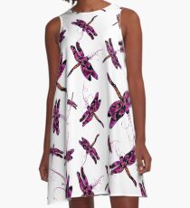Whimsical Dragonflies A-Line Dress