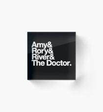 Amy & Rory & River & The Doctor. Acrylic Block
