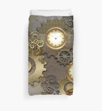 Steampunk, clocks and gears Duvet Cover
