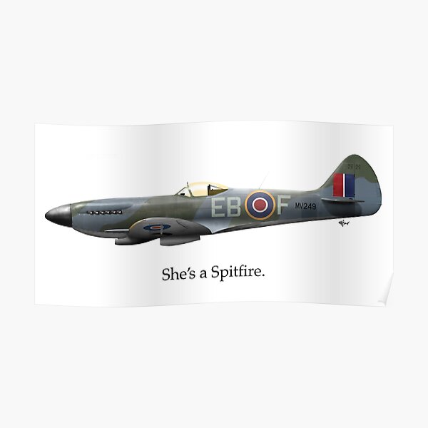 She's a Spitfire Poster