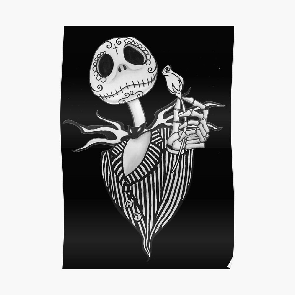 jack skellington sugar skull pop