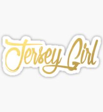 Gold Foil Jersey Girl Sticker