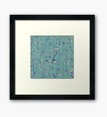Peach Flowers Framed Print