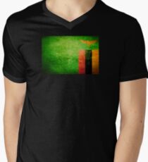 Sambia - Weinlese T-Shirt mit V-Ausschnitt für Männer