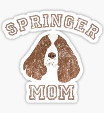 Vintage Springer Spaniel Mom T-shirt Sticker