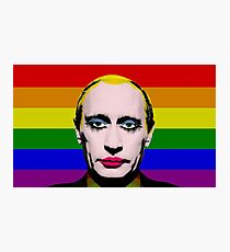 Gay Putin Flag Photographic Print
