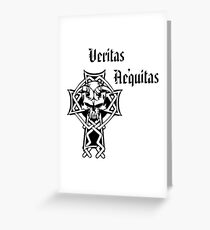 Veritas Aequitas / Truth Justice Greeting Card