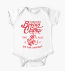 King Of The Ring Boxing Champ Retro Vintage Distressed Design One Piece - Short Sleeve