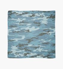 Blue Military Camouflage Pattern Scarf