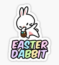 Dabbit the Easter Bunny Rabbit Sticker