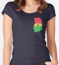 Ghana Women's Fitted Scoop T-Shirt