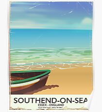 Southend-on-Sea, England vintage travel poster Poster