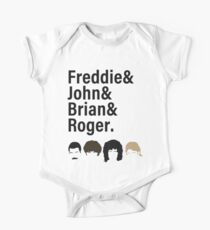 Queen, Freddie & John & Brian & Roger hair One Piece - Short Sleeve