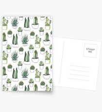 Watercolour cacti & succulents Postcards