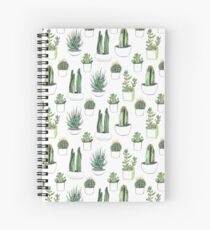 Cactus aquarelle et succulentes Cahier à spirale