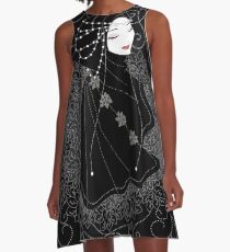 Lady in Black A-Line Dress