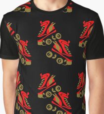 Cool golden roller skates Roller Derby Graphic T-Shirt