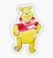 Silly Old Bear Sketch Sticker